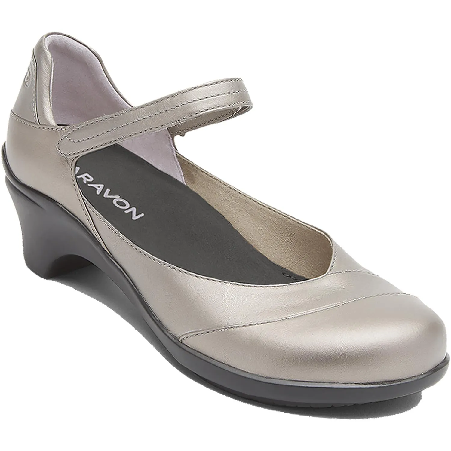 Women's Aravon Maya Pewter Leather