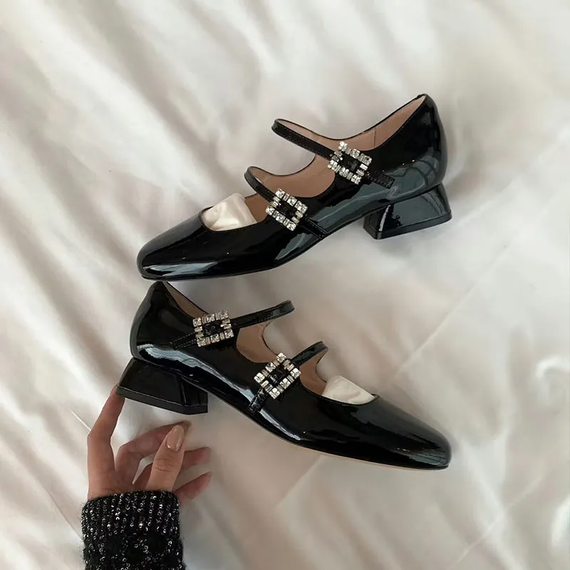 Women's Patent Leather Mary Janes Babies Ballerinas Shoes